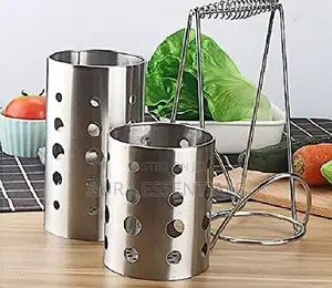 Stainless Steel Double Spoon Holder
