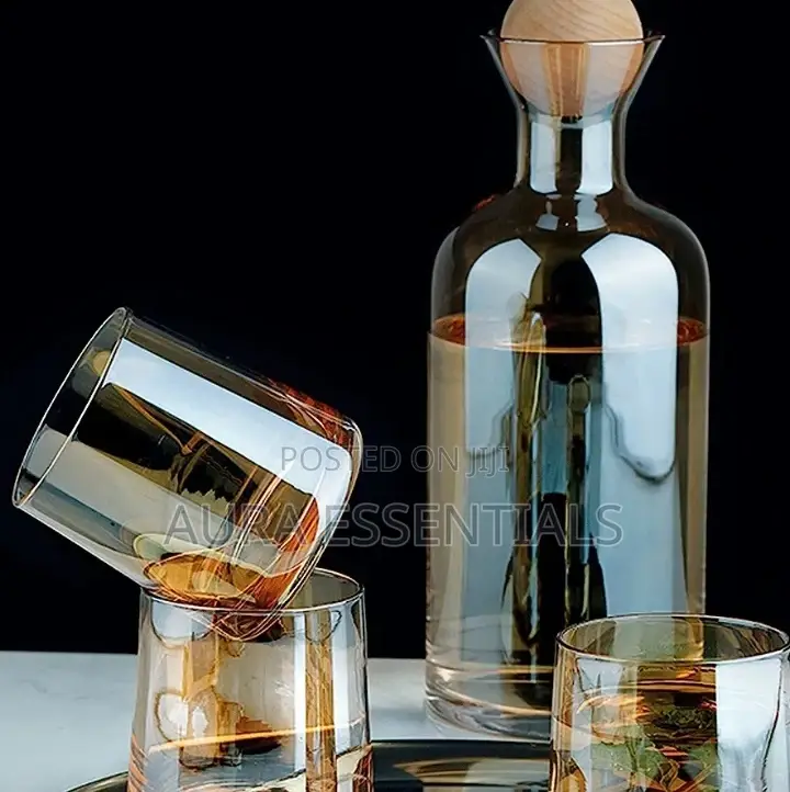 Glass Cup Colored Glass Cup Set