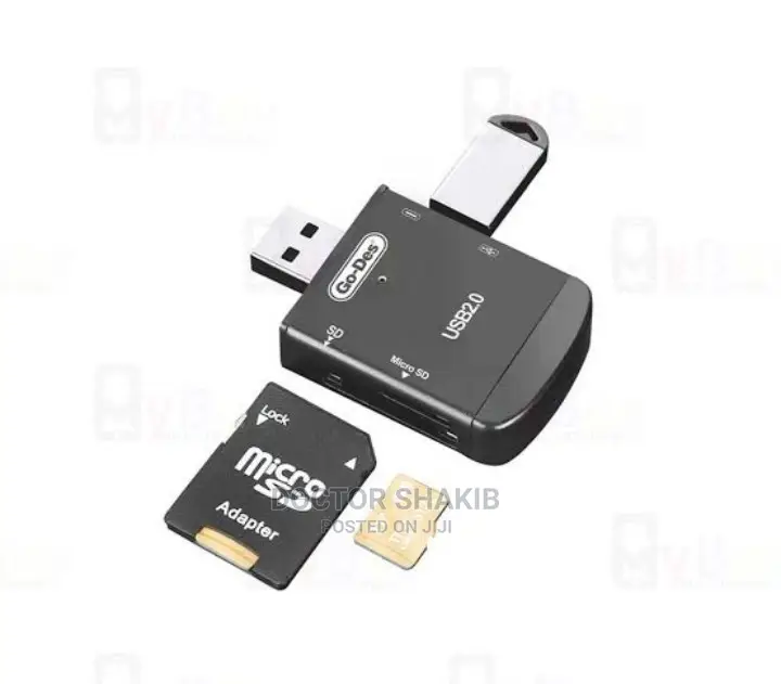 GO-DES 4 in 1 Multifunction OTG Card Reader