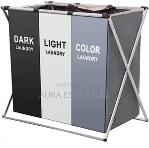 X Shaped Laundry Basket Storage Organiser