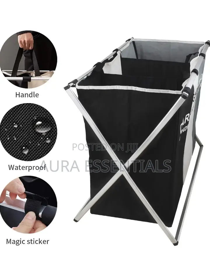 X Shaped Laundry Basket Storage Organiser