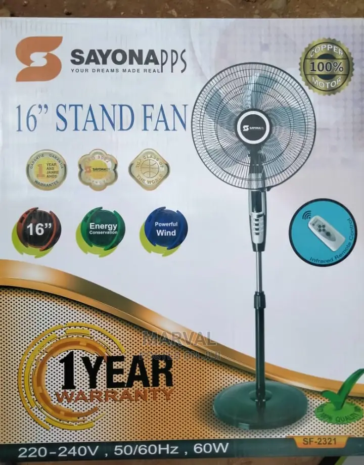 16" Stand Fan (Sayona)