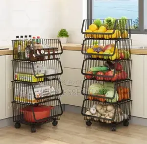Kitchen Stainless Steel Trolley Rack