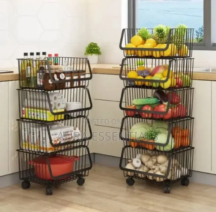 Kitchen Stainless Steel Trolley Rack