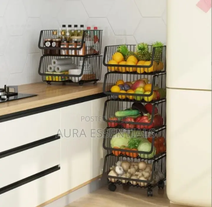 Kitchen Stainless Steel Trolley Rack