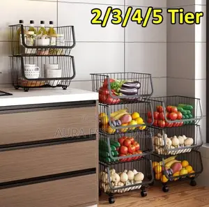 Kitchen Stainless Steel Trolley Rack