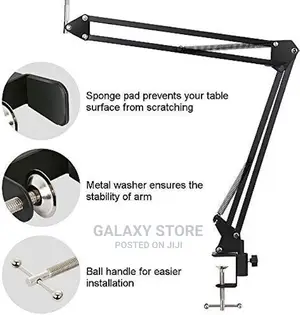 Professional Adjustable Recording Microphone Stand for Table