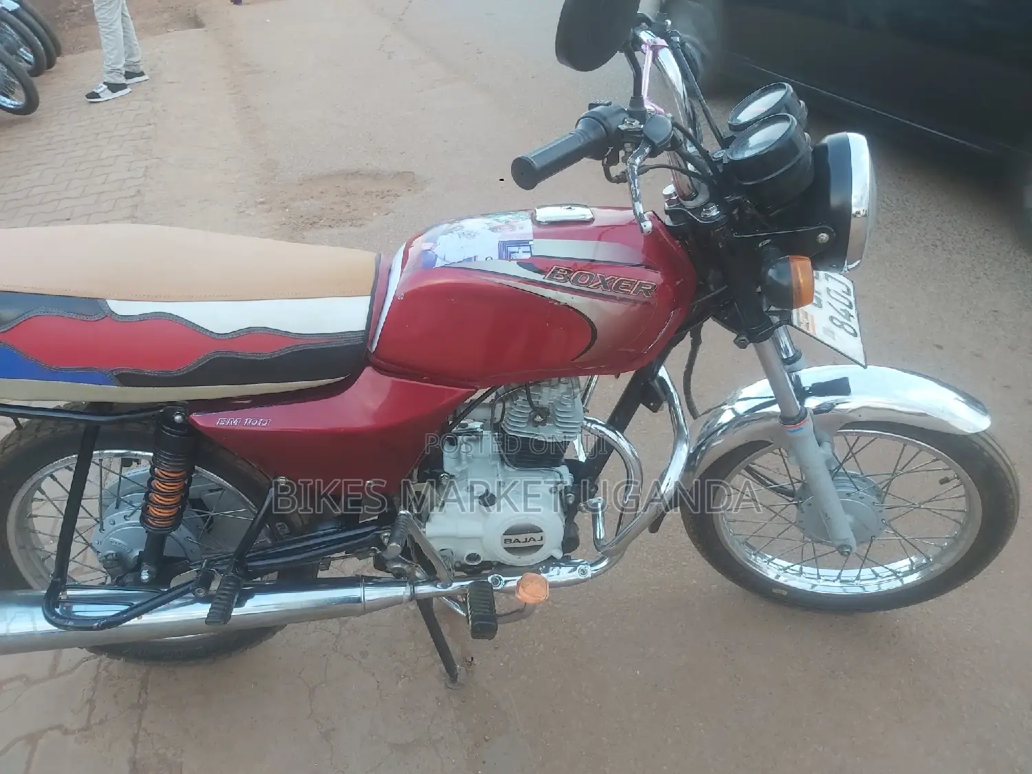 New Bajaj Boxer 100 2022 Red