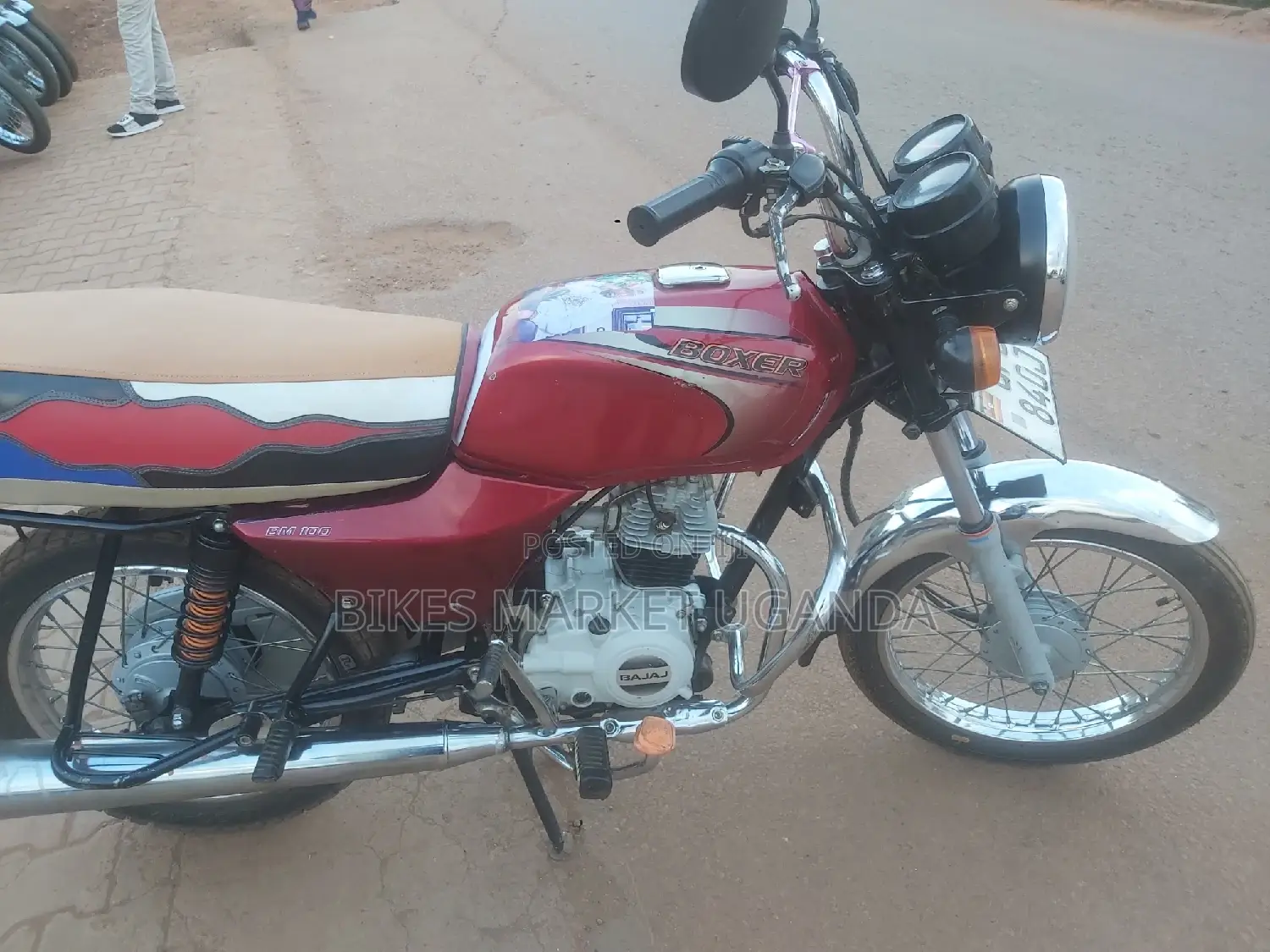 New Bajaj Boxer 100 2022 Red