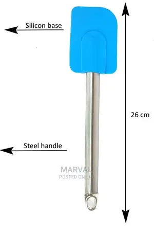 Flat Pastry Spatula Silicon and Stainless Steel