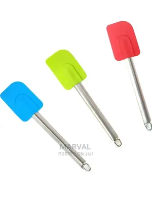 Flat Pastry Spatula Silicon and Stainless Steel