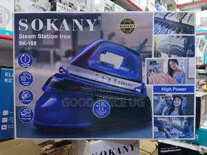 Sokany Steam Station Iron. Comes With 2 Years Warranty.