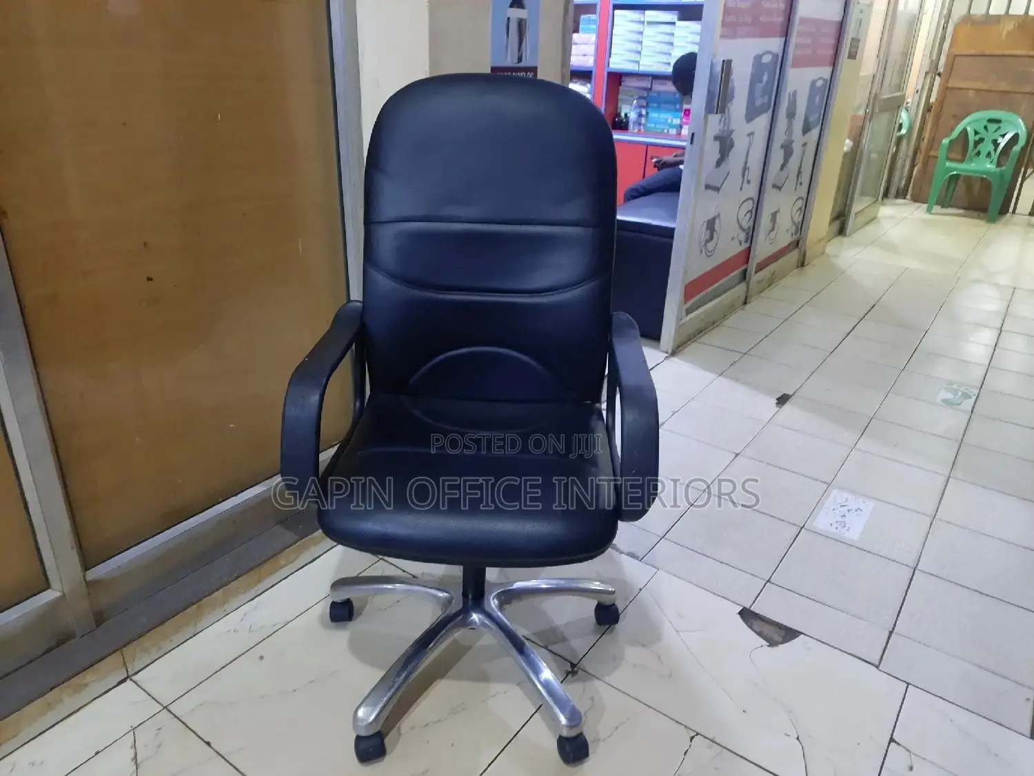 Black Long Back Chair