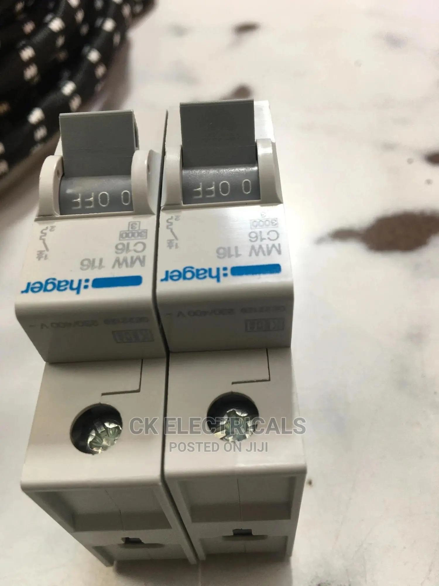 Original Hager Breakers and Double Poles(Dp) Available