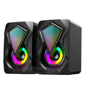 Mini Stereo PC/ Laptop RGB Led Lights Speaker