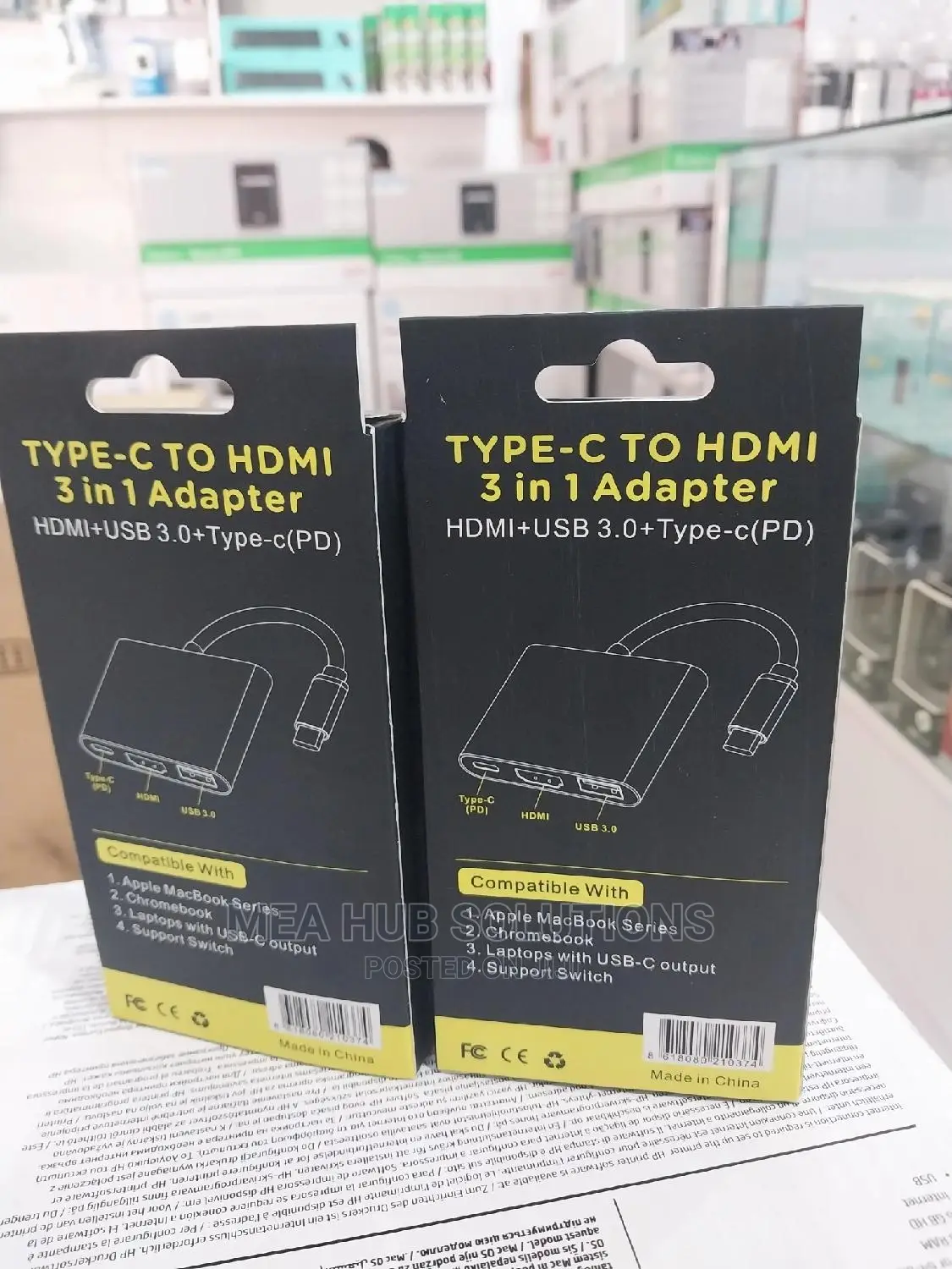 Type C to HDMI 3 in 1 Adapter