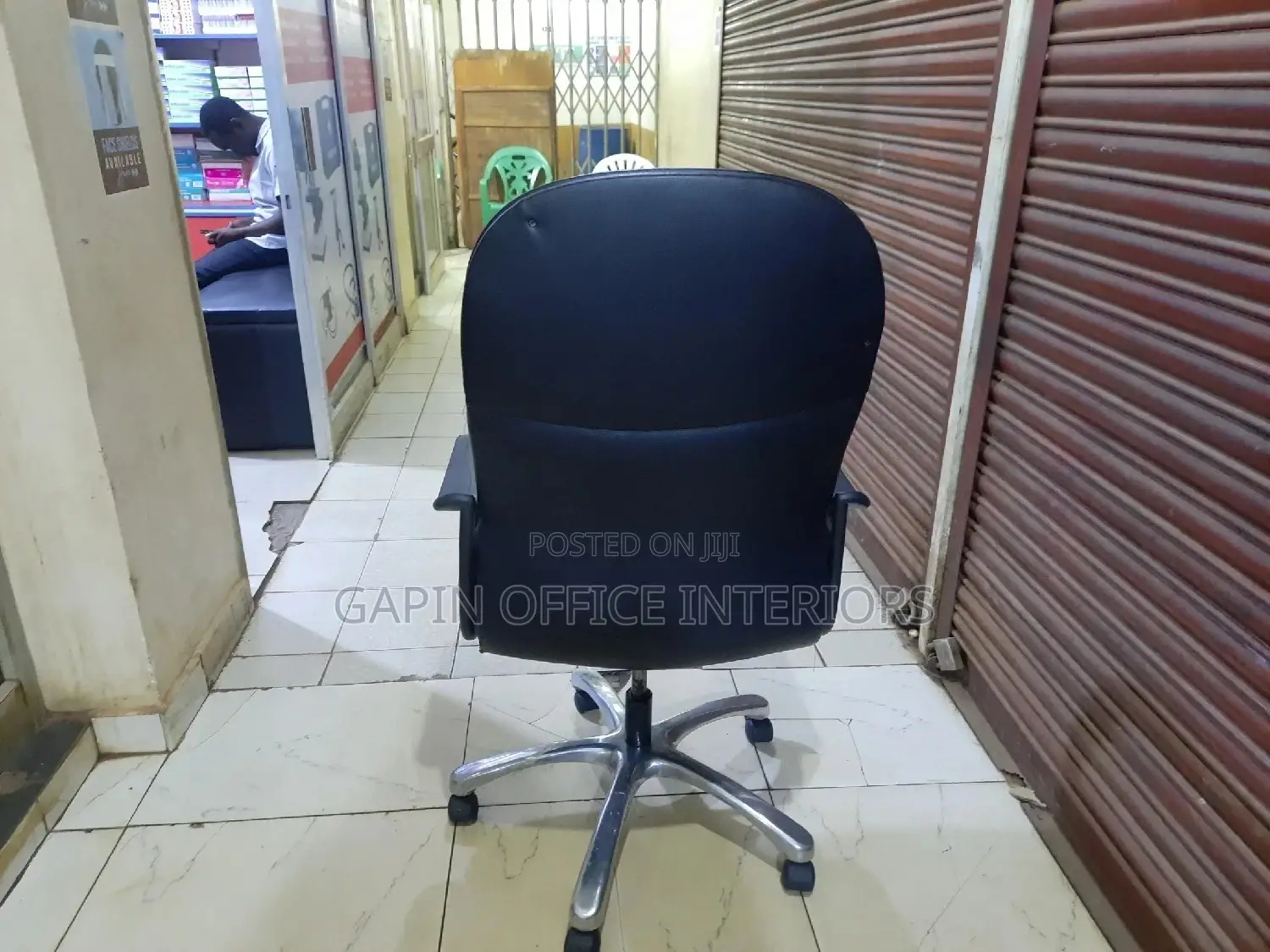 Black Long Back Chair