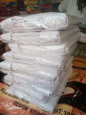 Original Pure Cotton Bedsheets.6x6.( Pure White)