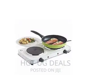Hot Plate Solid Double Electric Cooker/Burner- White