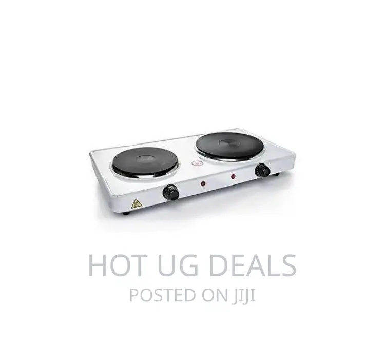 Hot Plate Solid Double Electric Cooker/Burner- White