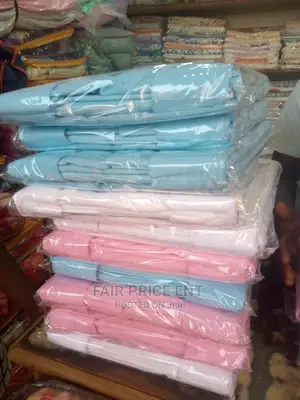 Pure Cotton Plain Blue Bedsheets.5x6.( Blue)
