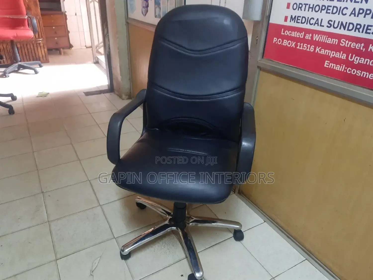 Black High Back Chair
