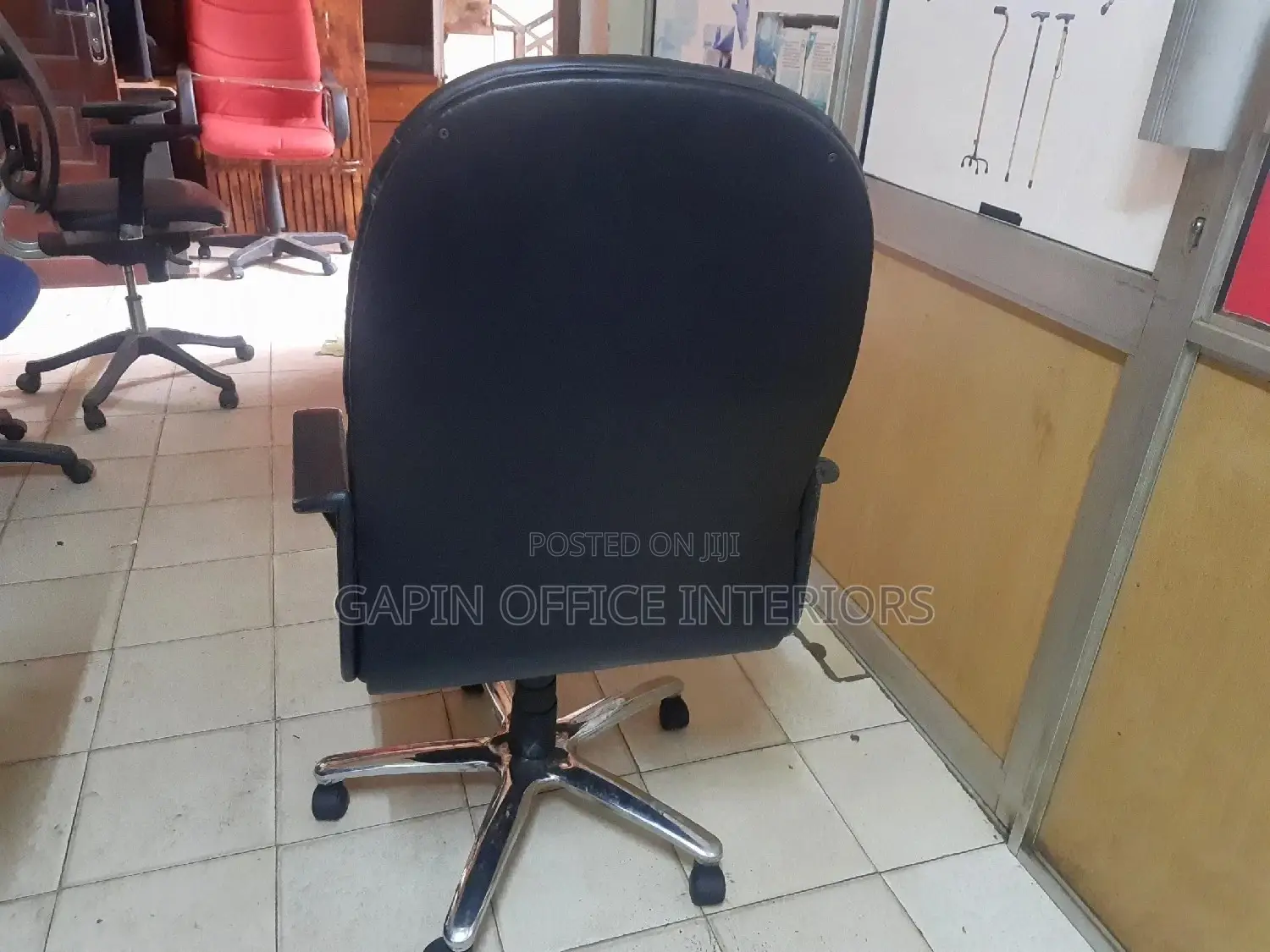 Black High Back Chair