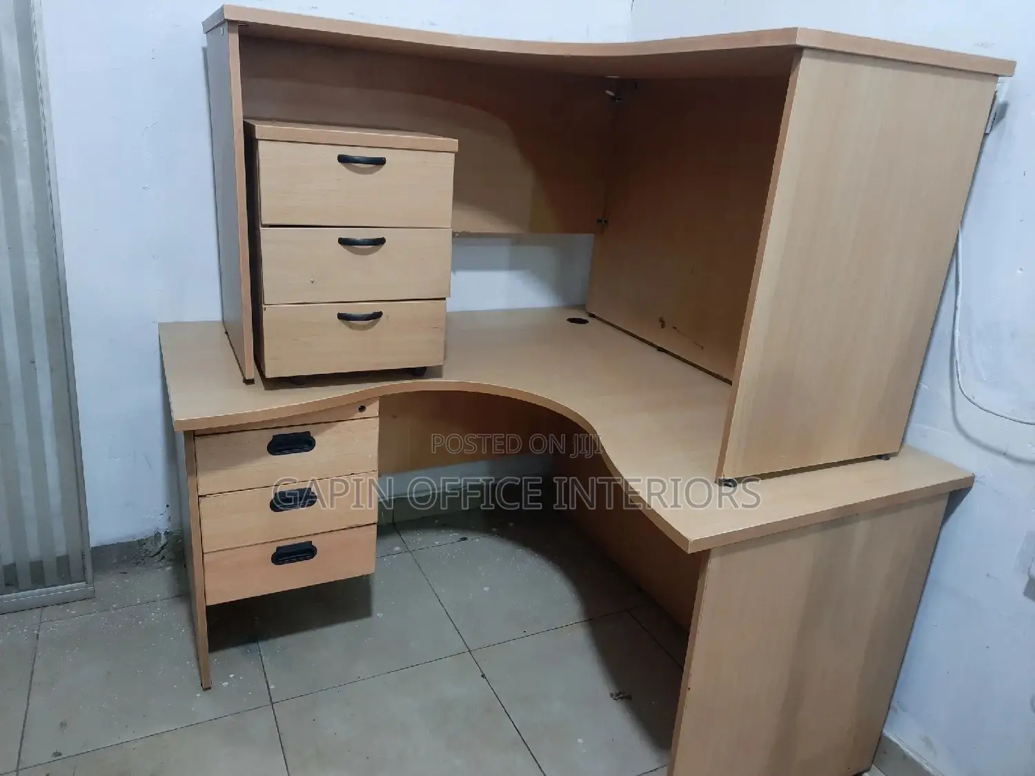 L- Shaped Office Desks, 2 Pieces