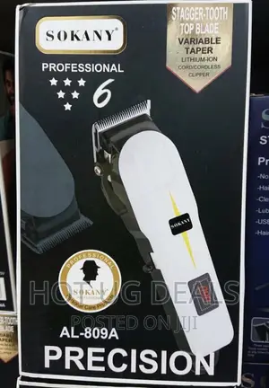 Sokany Rechargeable Shaving Machine With Battery Indicator