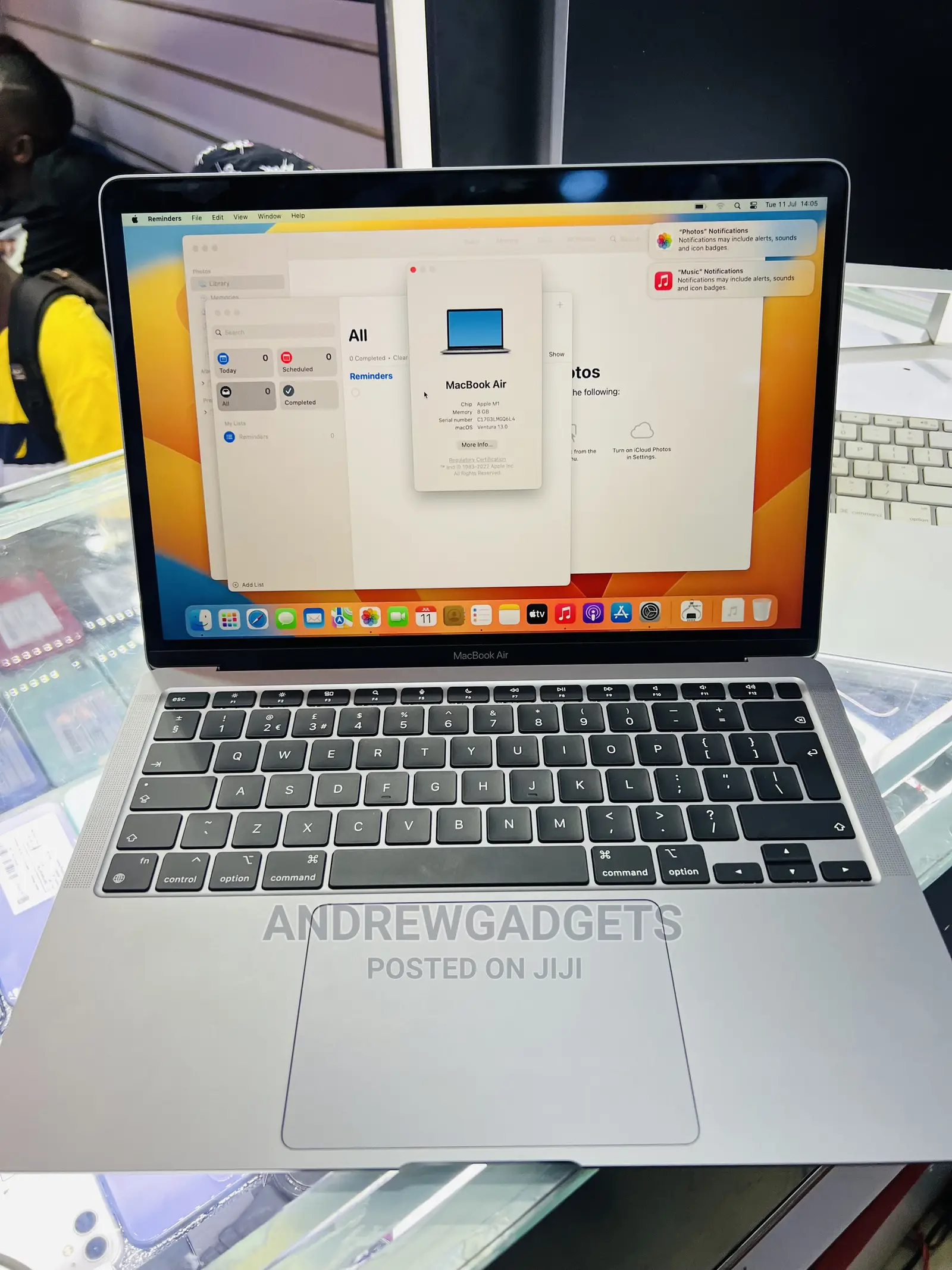 Laptop Apple MacBook Air 8GB Apple M1 SSD 256GB