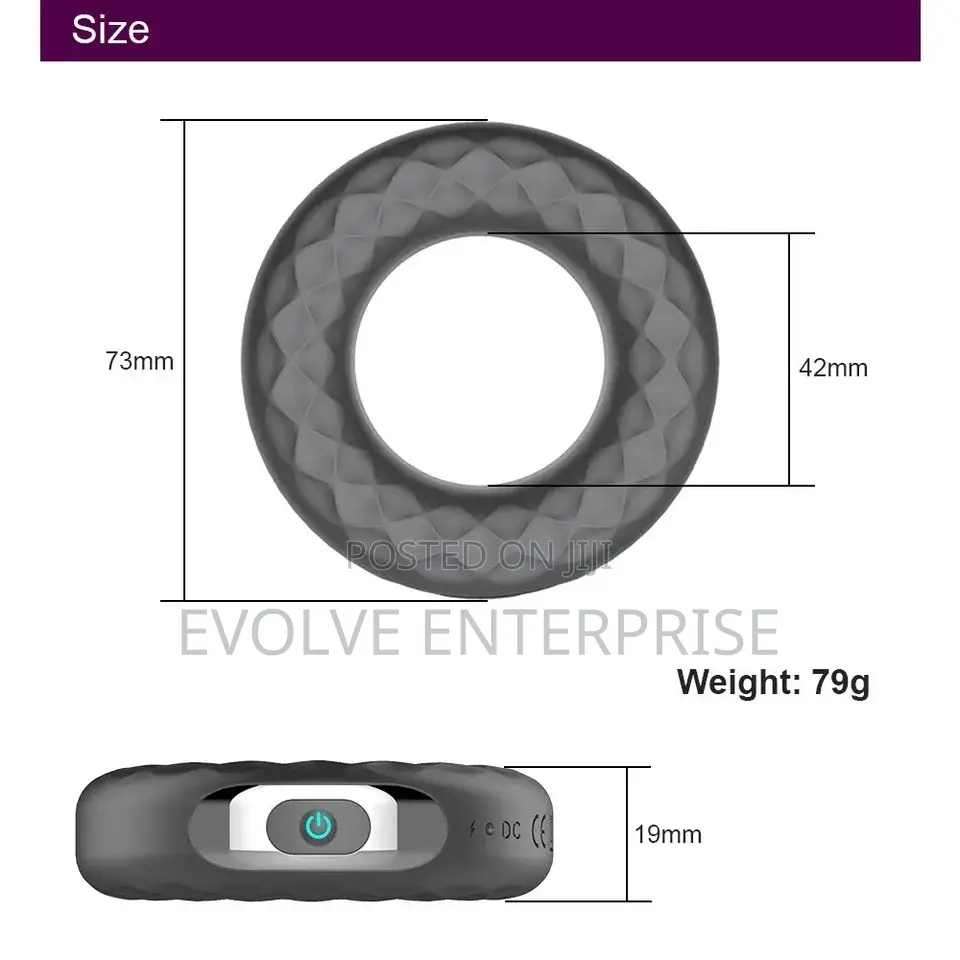 Silicone Cock Ring Vibration Waterproof
