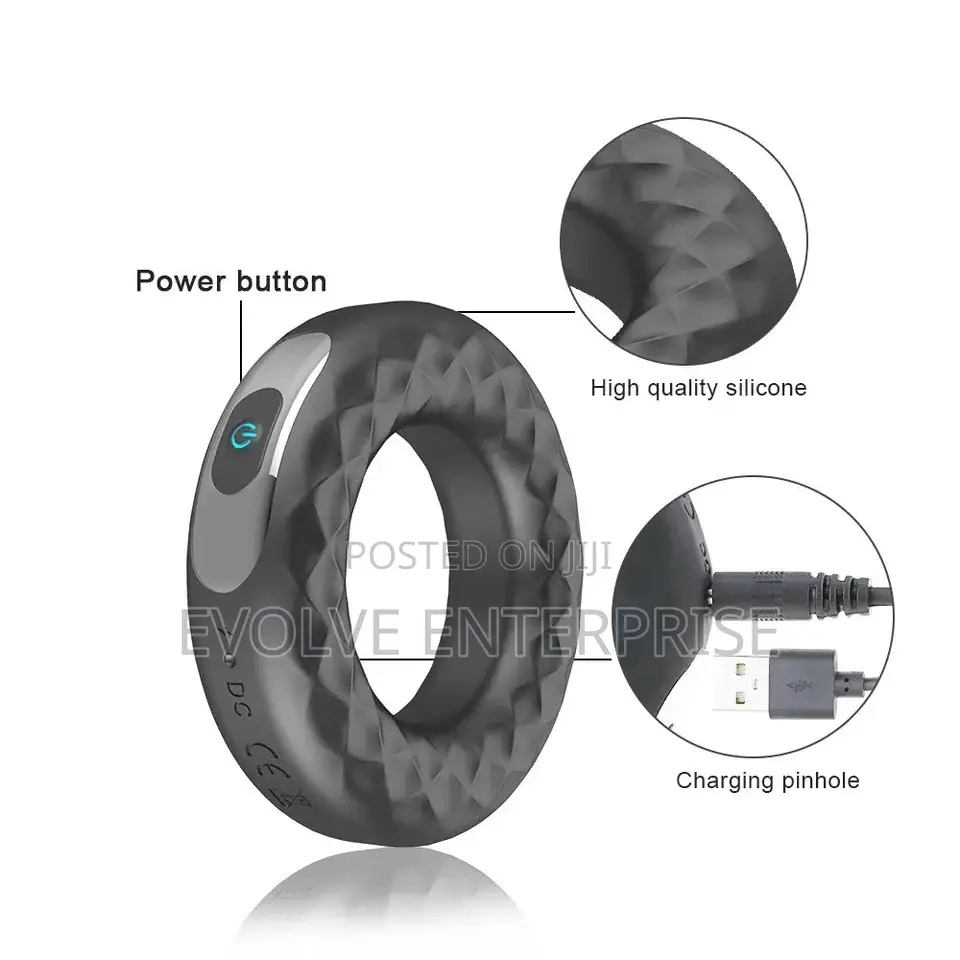 Silicone Cock Ring Vibration Waterproof