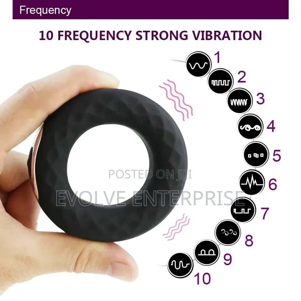 Silicone Cock Ring Vibration Waterproof