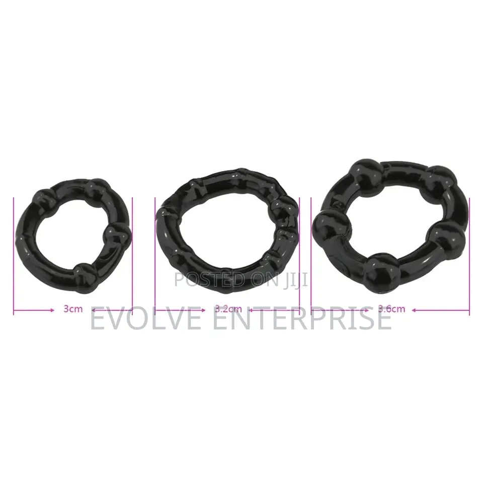 3 PCS/Set Cock Penis Ring Bead Penis Ring Male Delay Ejacula