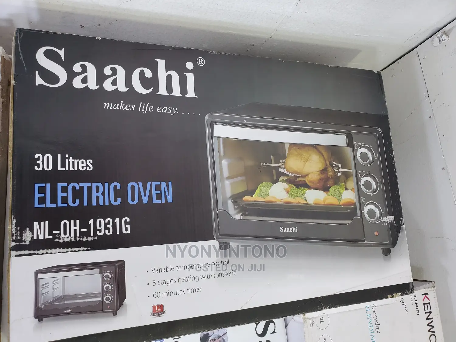 Saachi 30liters Automatic Oven. Has Timer and 1yr Warranty