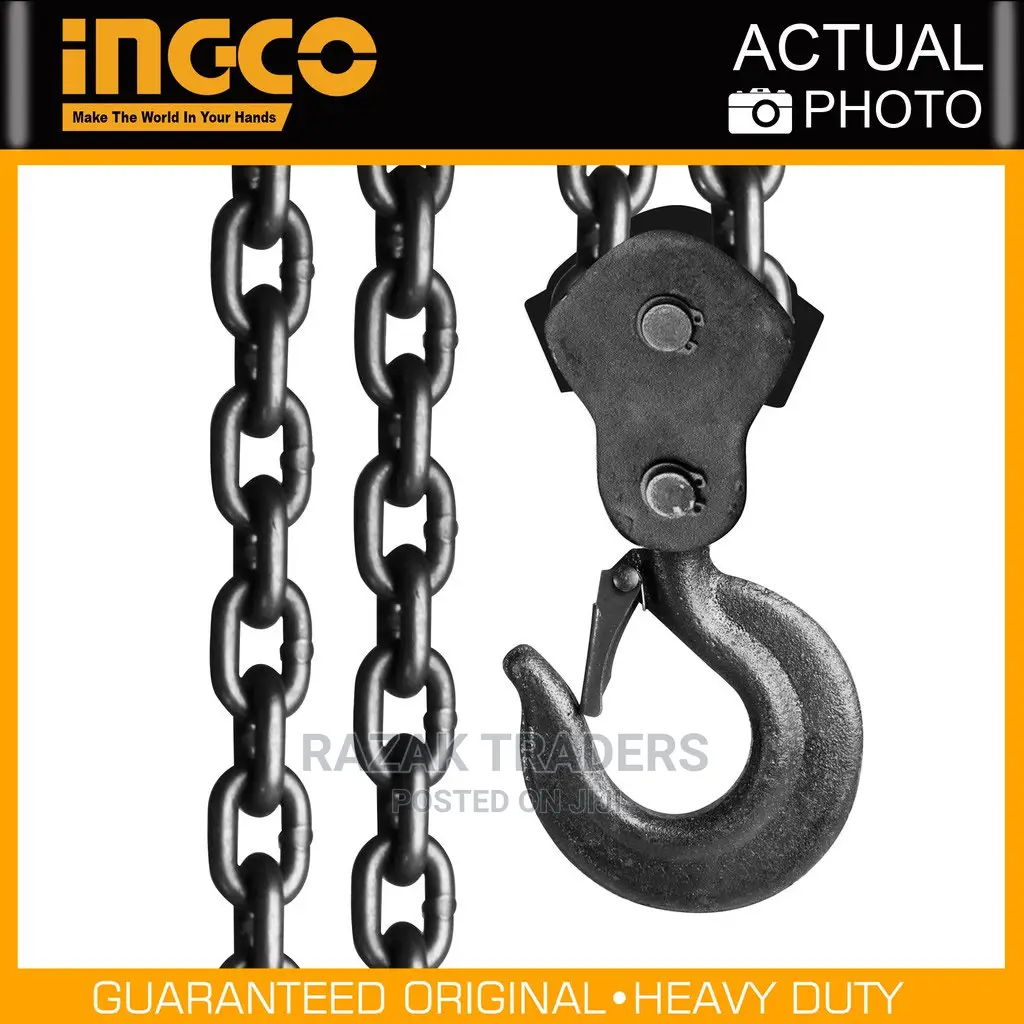 Ingco HCBK0105 5tons Chain Block 3m