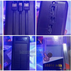 Black Solar Power Bank