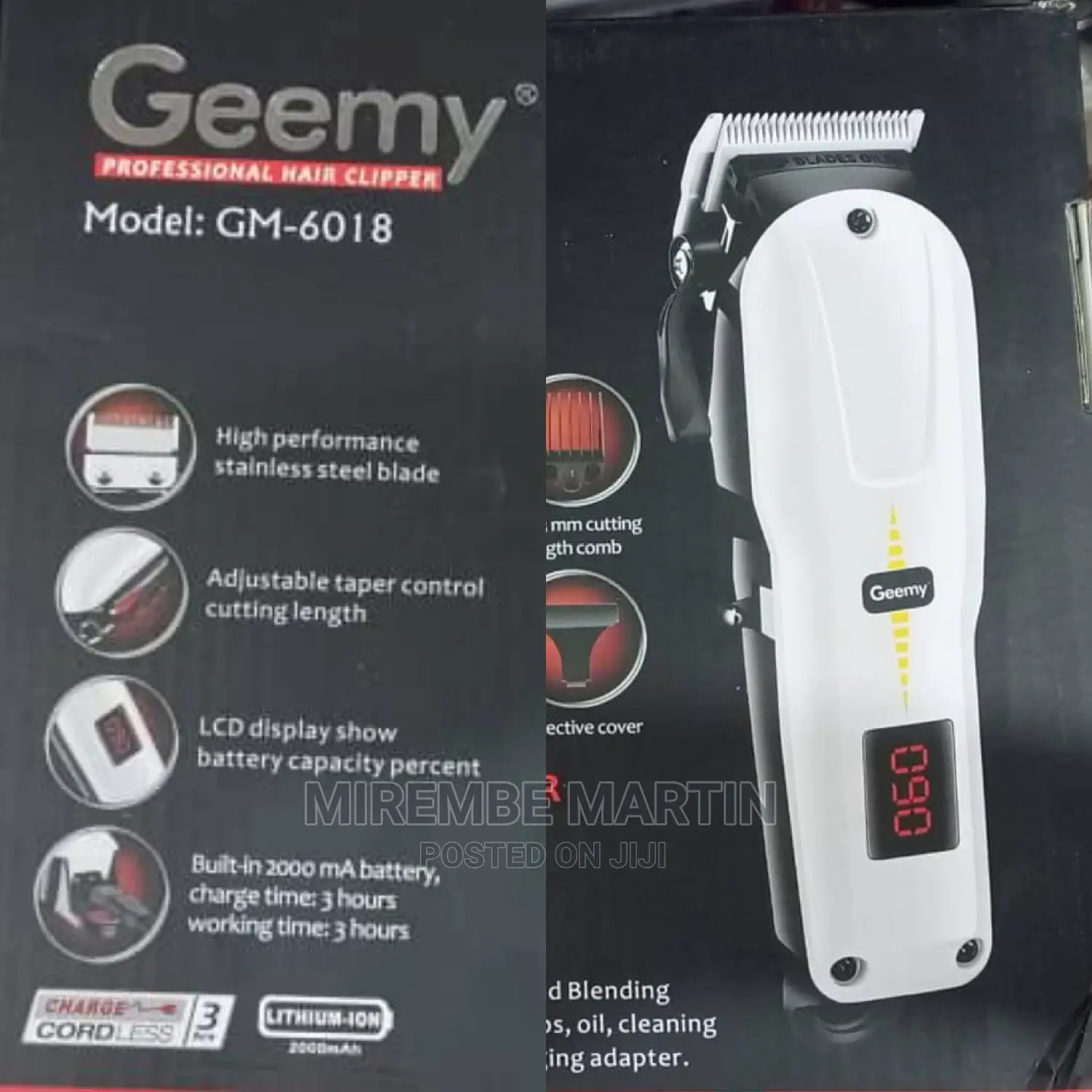 Rechargeable Geemy Hair Clipper