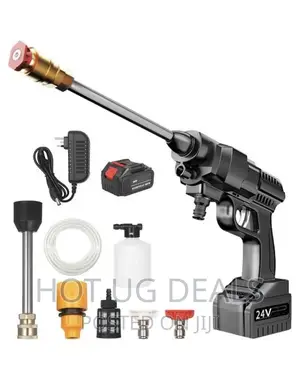 Lithium Battery Wireless Car Wash Gun High Pressure Portable 48v