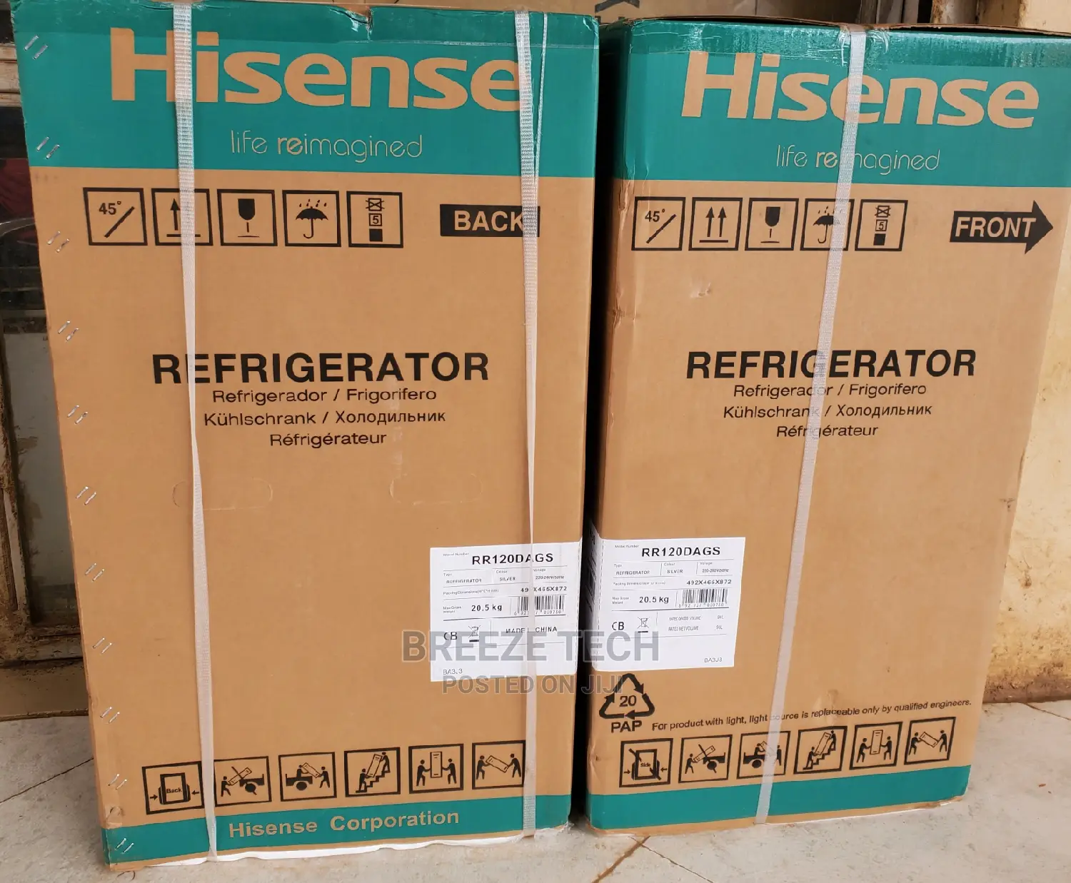 Hisense Refrigerator 120" Litres