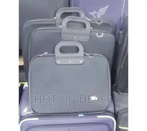 3pcs Set Of Portable Brief Case Bags - Black