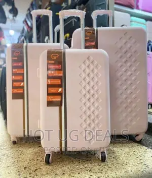 4 Wheel Spinner Plastic Travel Suitcases- Color Varies