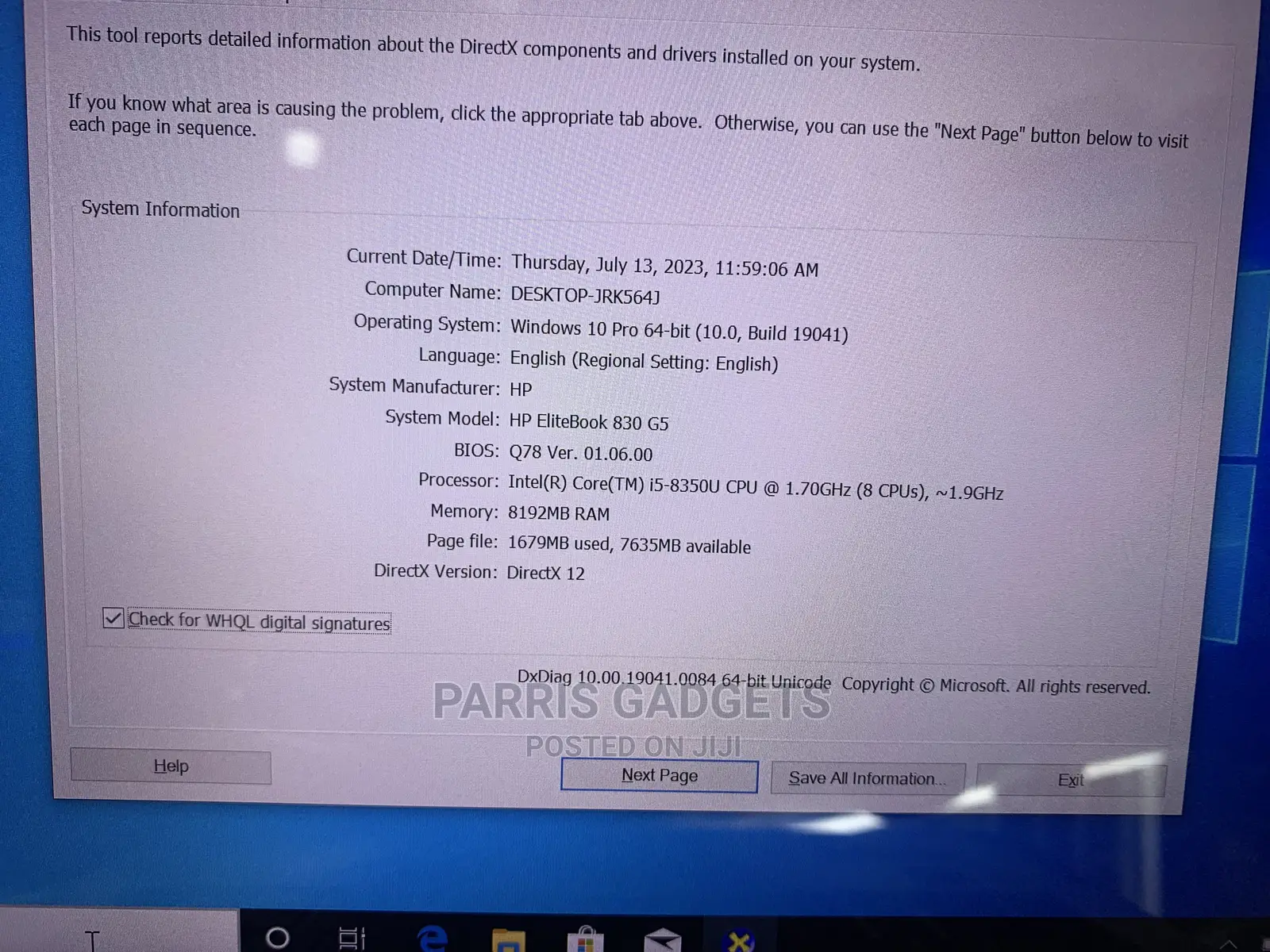 Laptop HP EliteBook 830 G5 8GB Intel Core i5 SSD 256GB