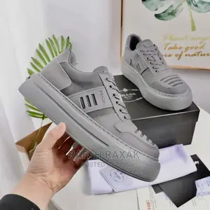 Original Classic Grey Prada Big Sole Sneaker