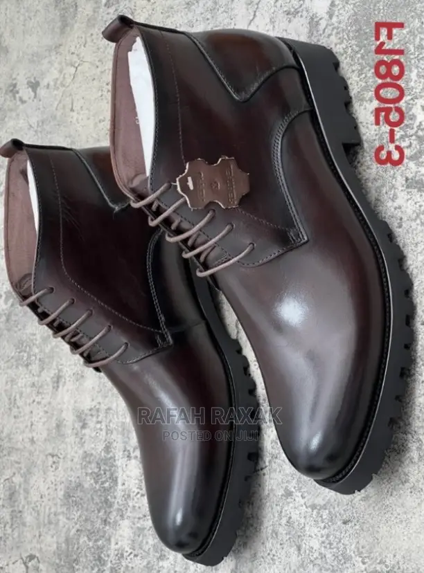 Original Dark Tan Franco Banetti Lace Up Ankle Boots