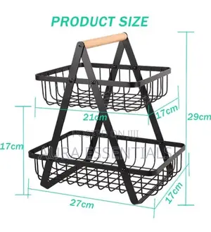 Detachable 2 Tier Fruit Basket Holder
