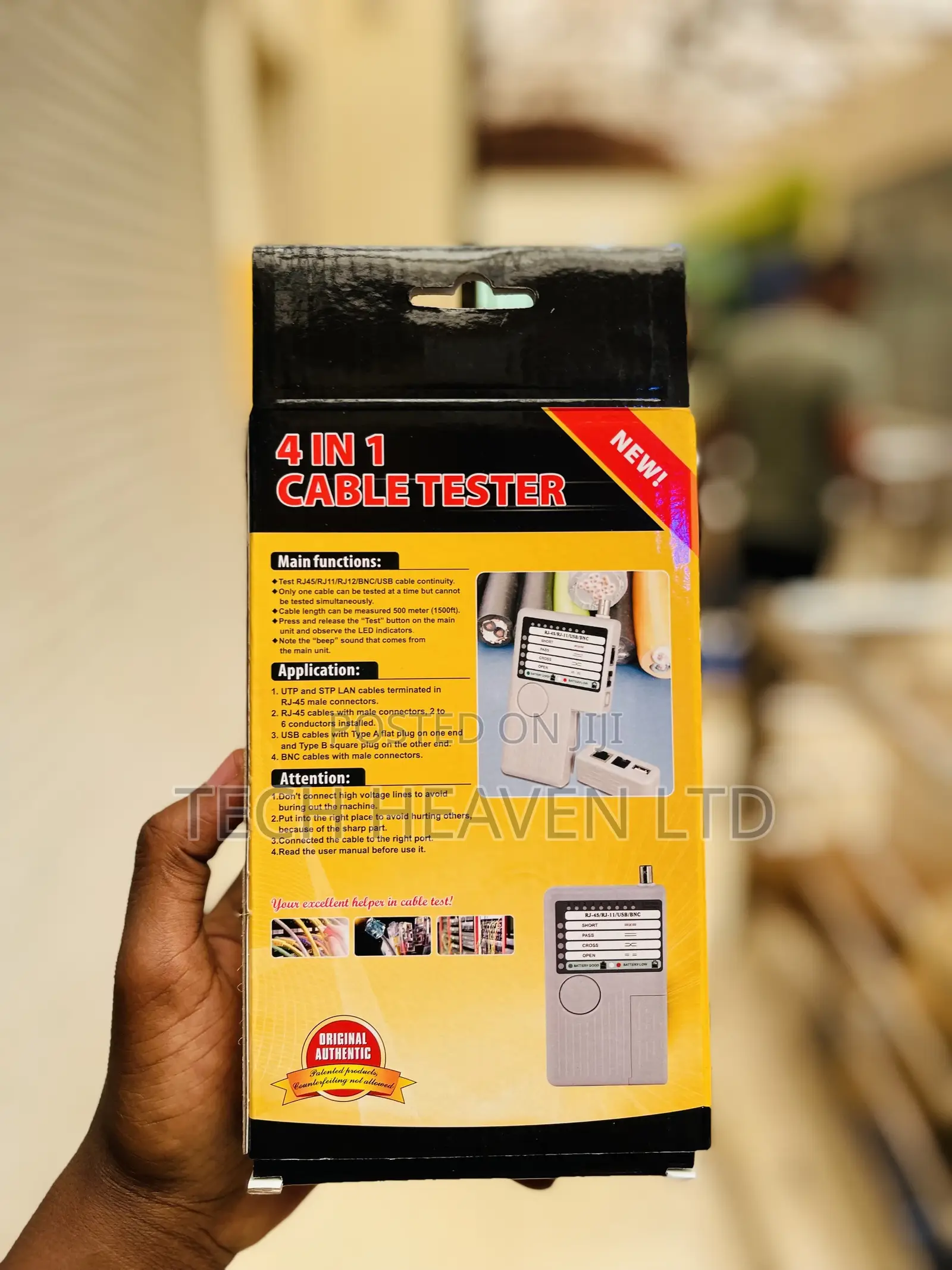 Network Cable Tester Remote Rj11 Rj45 USB BNC Lan