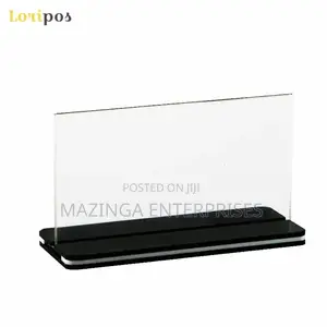 T Shaped Acrylic Corporate Table Signs