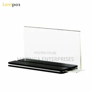 T Shaped Acrylic Corporate Table Signs