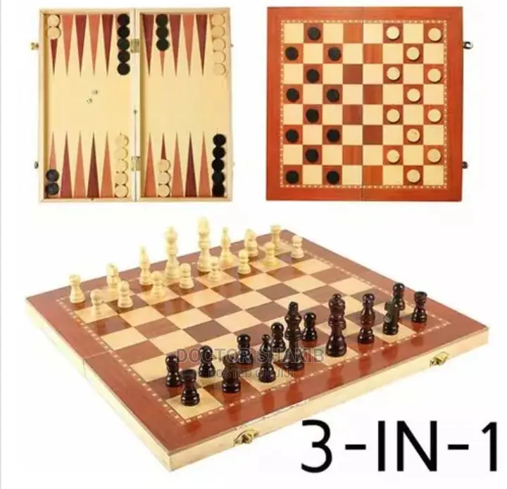 3 in 1 Chess Board